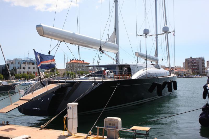 Яхта медиамагната Руперта Мёрдока на курорте Задар в Хорватии